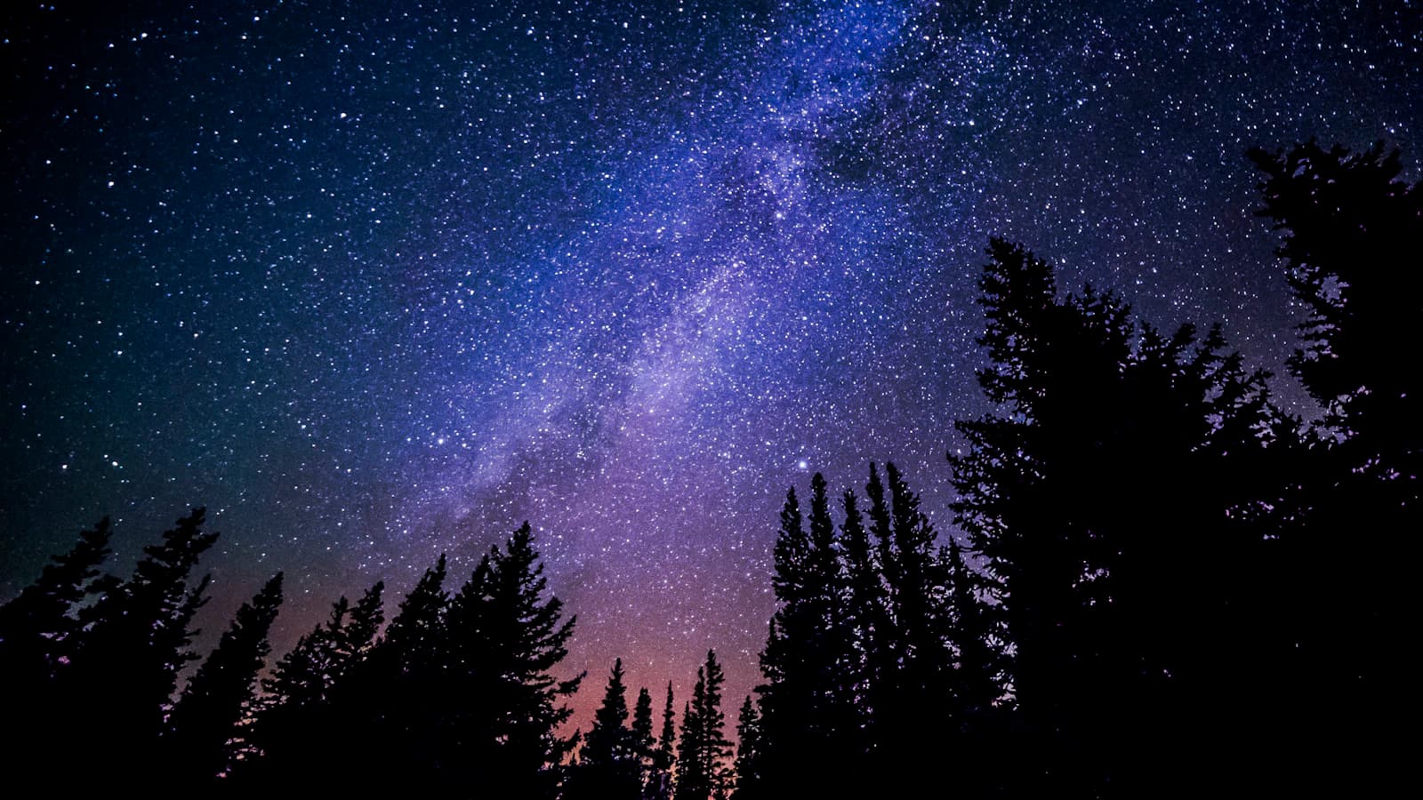 Starry night sky