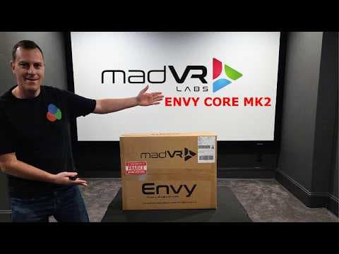 madVR Envy Core MK2 unboxing and hardware overview — filmed on-site at the client's install