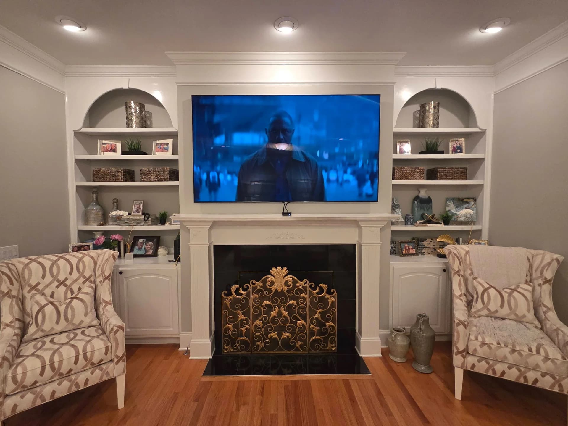 TV Above Fireplace Install